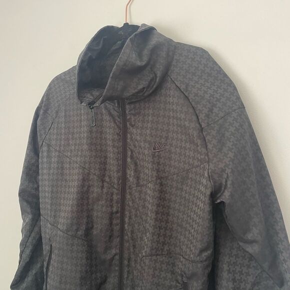 Nike Womens Grey Fullzip goemetric print running workout vented Jacket medium - Picture 9 of 10